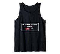 Hombre Vasectomía Vasectomías Delete Save Files Confirm? Camiseta sin Mangas
