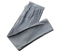 Hombre Verano Pantalones De CháNdal EláSticos Y Finos Pantalones Deportivos con Bolsillos con Cremallera Pantalones Casuales Ligeros para Correr Fitness Yoga Entrenamiento Monocolor De Secado RáPido