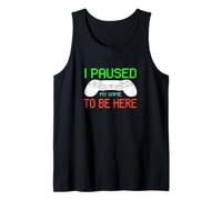 Hombre Videojugador para Hombre Paused My Game To Be Here Camiseta sin Mangas