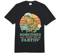 Hombre Viejo Mujer Cumpleaños Gag A Veces Solo Ser Farting Frog Comfort Colors Adult Heavyweight T-Shirt