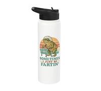 Hombre Viejo Mujer Cumpleaños Gag A veces Solo Ser Farting Frog Stainless Steel Insulated Water Bottle
