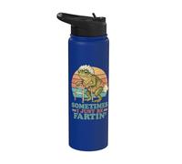 Hombre Viejo Mujer Cumpleaños Gag A veces Solo Ser Farting Frog Stainless Steel Insulated Water Bottle