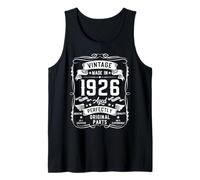 Hombre Vintage 1926 100yr 100th Birthday Gifts for Men 100 Year Old Camiseta sin Mangas