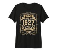 Hombre Vintage 1927 99yr 99th Birthday Gifts for Men 99 Years Old Camiseta Premium
