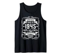 Hombre Vintage 1945 80 Years Old Gifts for Men 80yr 80th Birthday Camiseta sin Mangas