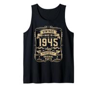 Hombre Vintage 1945 80yr 80th Birthday Gifts for Men 80 Years Old Camiseta sin Mangas