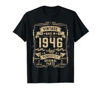 Hombre Vintage 1946 80yr 80th Birthday Gifts for Men 80 Years Old Camiseta gráfica económica
