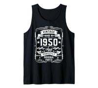 Hombre Vintage 1950 75 Years Old Gifts for Men 75yr 75th Birthday Camiseta sin Mangas