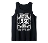 Hombre Vintage 1950 75yr 75th Birthday Gifts for Men 75 Years Old Camiseta sin Mangas