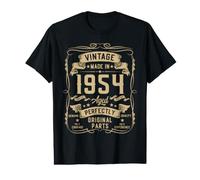 Hombre Vintage 1954 72yr 72nd Birthday Gifts for Men 72 Years Old Camiseta gráfica económica
