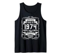 Hombre Vintage 1974 52yr 52nd Birthday Gifts for Men 52 Years Old Camiseta sin Mangas