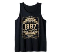 Hombre Vintage 1987 38yr 38th Birthday Gifts for Men 38 Years Old Camiseta sin Mangas