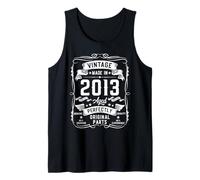 Hombre Vintage 2013 13yr 13th Birthday Gifts for Boys 13 Years Old Camiseta sin Mangas
