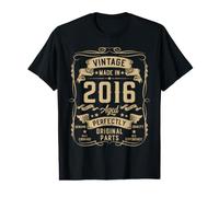 Hombre Vintage 2016 10yr 10th Birthday Gifts Boys Girls 10 Year Old Camiseta gráfica económica