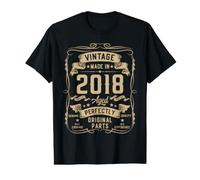 Hombre Vintage 2018 8yr 8th Birthday Gifts Boys Girls 8 Year Old Camiseta gráfica económica