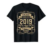 Hombre Vintage 2019 7yr 7th Birthday Gifts Boys Girls 7 Year Old Camiseta gráfica económica