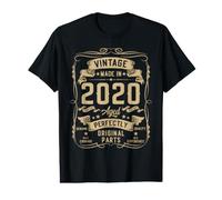 Hombre Vintage 2020 6yr 6th Birthday Gifts Boys Girls 6 Year Old Camiseta gráfica económica