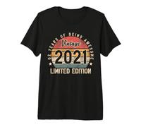 Hombre Vintage 2021 2 Year Old Gifts for Boys Girls 2nd Birthday Camiseta Premium