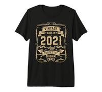 Hombre Vintage 2021 5yr 5th Birthday Gifts Boys Girls 5 Year Old Camiseta Premium