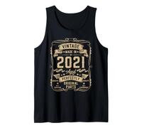 Hombre Vintage 2021 5yr 5th Birthday Gifts Boys Girls 5 Year Old Camiseta sin Mangas