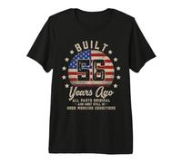 Hombre Vintage 56th Birthday Built 56 Years Ago Men American Flag Camiseta Premium