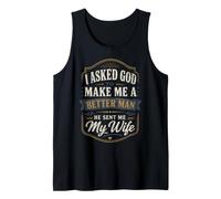 Hombre Vintage Christian Marido Matrimonio Fe Esposa Cita Camiseta sin Mangas