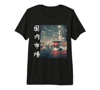 Hombre Vintage Distress JDM Drift Race Cars Tokio Street Racing Art Camiseta Premium