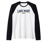 Hombre Vintage Lake Mary, Florida Baseball Mom Lovers an Fans Camiseta Manga Raglan