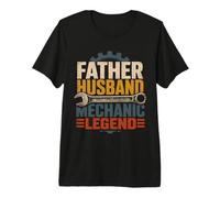 Hombre Vintage Padre Marido Mecánico Leyenda Mecánica Llave Amante Camiseta Premium