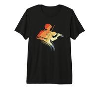 Hombre Violín Guy Vintage Look Viola Música Barroca Camiseta Premium