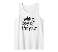 Hombre White Boy of The Year - Funny Handsome Cool Men's Humor Camiseta sin Mangas