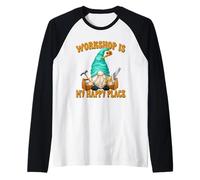 Hombre Woodworker Funny Saying Woodworking GNOME For Carpenters Camiseta Manga Raglan