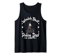 Hombre Worlds Best Police Dad For Men Grandpa Police Officer GNOME Camiseta sin Mangas