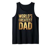 Hombre World'S Greatest Dad - Dicho Gracioso Camiseta sin Mangas