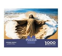 Hombre y Ola Marina 1000 Piezas Paquete De Puzzle Gracia Divina Puzzle Cartón Extra Grueso - Favorito De Coleccionistas, Relajación, Regalo Genial para Viajes O Fiestas 52x38cm/1000pcs