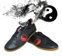 Hombre Zapatillas de Tai Chi Kung Fu,Zapatillas de Artes Marciales Antideslizante Zapatillas de Entrenamiento para Adultos Zapatos de Tradicionales Karate(Size:42EU,Color:Negro)
