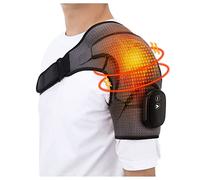 Hombrera Ajustable, Soporte de Hombro para Tendinitis, Calefactable Hombro con 3 Ajustes de Calor, Almohadilla de Hombro con Terapia de FríO y Calor, para Hombro Congelado, Tendinitis(Color:negro)