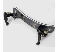 Hombrera para violín Hombrera De Aleación De Aluminio Para Violín Con Esponja 3M Gruesa Y Arco Grande Ajustable Y Altura Para Hombrera(Black,4/4 3/4)