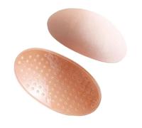 Hombreras 2 pares de hombreras for hombros altos y bajos, esponja antideslizante silicona autoadhesiva 3D, suministros costura ropa DIY Spalline Imbottite Per Cappotto(Apricot)