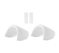 Hombreras de Esponja Antideslizantes 1 Par, Color Blanco, Autoadhesivas | Reutilizables Efecto Acolchado, para Uso Diario, Diseño Invisible para Chica