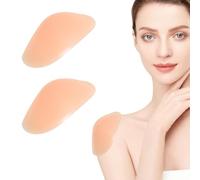 Hombreras de Silicona, Reutilizables Hombreras de Silicona, Hombreras Adhesivas Antideslizantes, Hombreras Mujer Hombres, Invisible Hombreras para Traje Blazer Ropa Camiseta (Color de Piel)