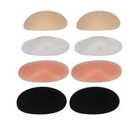 Hombreras de silicona suaves, transpirables, invisibles, extraíbles, autoadhesivas, cómodas, ajustables para mujeres y hombres, 4 pares de potenciadores de hombros