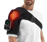 Hombreras térmicas con vibración, masaje eHombro eléctrico ajustable,hombrera para soporte de hombro, hombro, para hombre o mujer, vendaje de hombro para hombro izquierdo/derecho