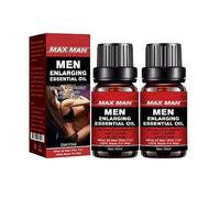 Hombres Agrandando Aceite Esencial, Mejora Sexual Erección Aceite de crecimiento del pene Más largo Pene Grueso Energía Masaje Aceite Esencial Energía Hombres para el Cuidado Retraso 10ml (2PCS)