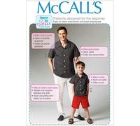 Hombres aprender a coser fácil de coser McCalls 6972 camisa, pantalones cortos y pantalones