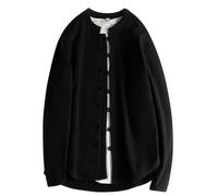 Hombres Artes Marciales Tradicionales Wing Chun Shaolin Tai Chi Taekwondo Chándal Grueso Cálido Kung Fu Chaqueta de Punto Estilo Chino Tang Traje Camisas de Lino Taiji Qi Gong, O negro., M