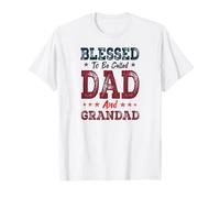 Hombres bendecidos por ser llamados papá y abuelo Día del Padre Camiseta