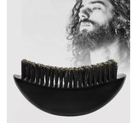 Hombres bigote cepillo Palma mango de madera onda cepillo pelo barba peine jabalí cerdas cepillo limpieza peluquero accesorios pelo estilo herramienta
