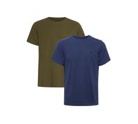 Hombres BLEND Camiseta Cuello Redondo 2 Piezas Paquete Camisa Manga Corta Set BH