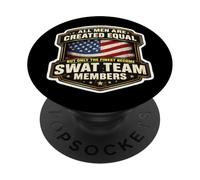 Hombres Creados Iguales Solo los Mejores se convierten en Miembros del Equipo SWAT PopSockets PopGrip Adhesivo